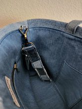 Load image into Gallery viewer, Denim Keychain Patchwork Bag Charm

