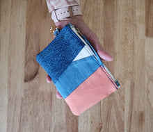 Load image into Gallery viewer, Denim Pouch Patchwork
