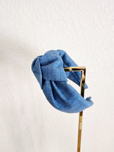 Load image into Gallery viewer, Denim Knotted Headband
