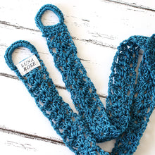 Load image into Gallery viewer, Yoga Mat Strap/Sling | Crochet Teal
