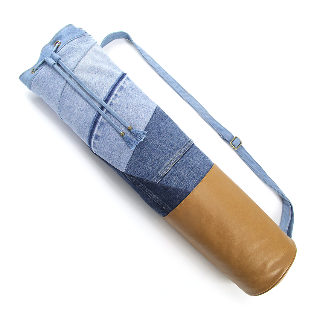 Yoga Mat Bag | Patchwork x Vegan Leather